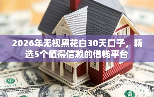 2026年无视黑花白30天口子，精选5个值得信赖的借钱平台