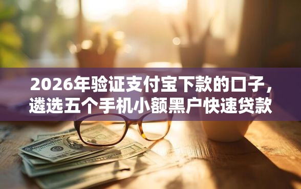 2026年验证支付宝下款的口子，遴选五个手机小额黑户快速贷款口子