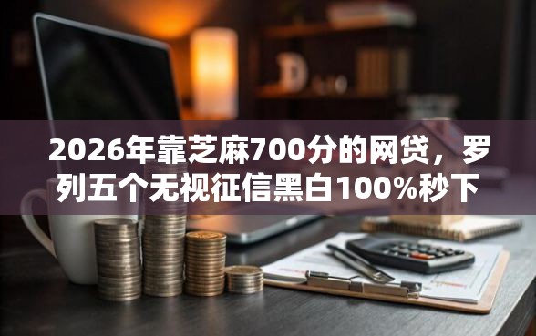 2026年靠芝麻700分的网贷，罗列五个无视征信黑白100%秒下口子