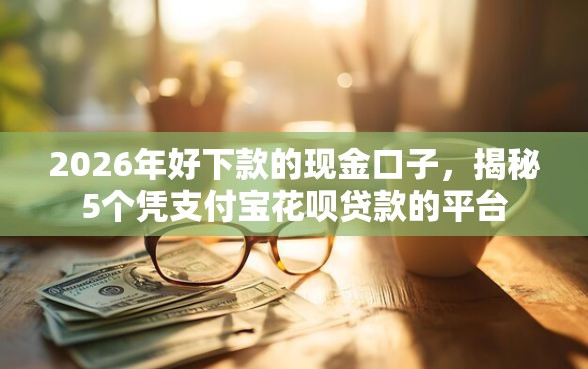 2026年好下款的现金口子，揭秘5个凭支付宝花呗贷款的平台