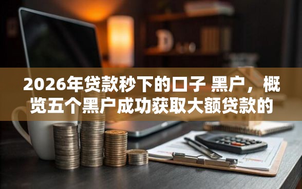 2026年贷款秒下的口子 黑户，概览五个黑户成功获取大额贷款的软件
