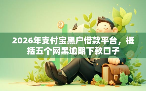 2026年支付宝黑户借款平台，概括五个网黑逾期下款口子