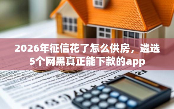 2026年征信花了怎么供房，遴选5个网黑真正能下款的app