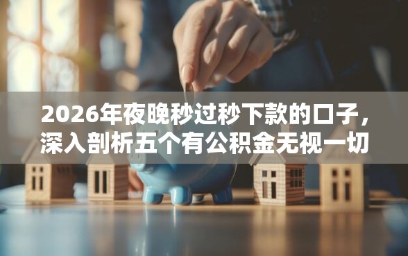 2026年夜晚秒过秒下款的口子，深入剖析五个有公积金无视一切的口子
