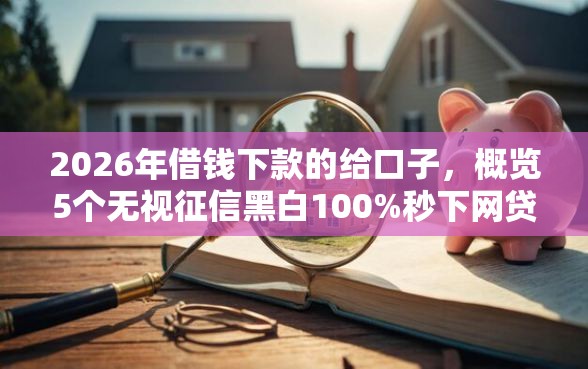 2026年借钱下款的给口子,概览5个无视征信黑白100%秒下网贷平台 2026年借钱下款的给口子,概览5个无视征信黑白100%秒下网贷平台