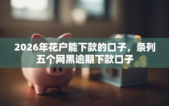 2026年花户能下款的口子，条列五个网黑逾期下款口子