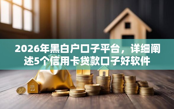 2026年黑白户口子平台，详细阐述5个信用卡贷款口子好软件