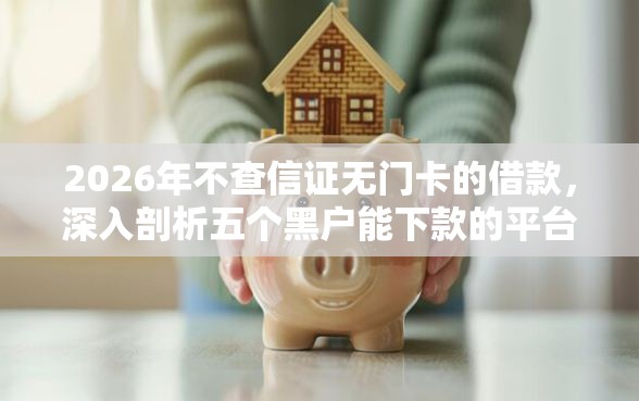 2026年不查信证无门卡的借款，深入剖析五个黑户能下款的平台