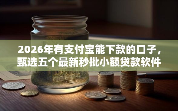 2026年有支付宝能下款的口子，甄选五个最新秒批小额贷款软件