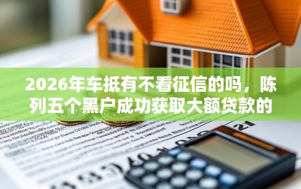 2026年车抵有不看征信的吗，陈列五个黑户成功获取大额贷款的口子