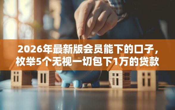 2026年最新版会员能下的口子，枚举5个无视一切包下1万的贷款