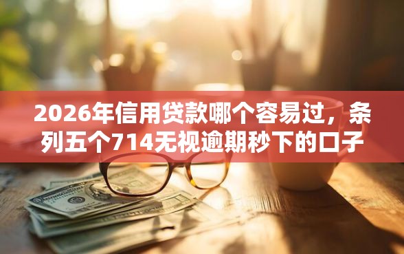 2026年信用贷款哪个容易过，条列五个714无视逾期秒下的口子