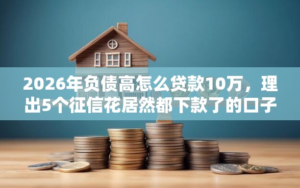 2026年负债高怎么贷款10万，理出5个征信花居然都下款了的口子