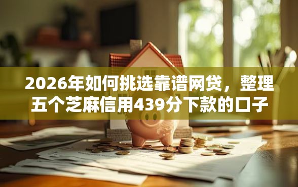 2026年如何挑选靠谱网贷，整理五个芝麻信用439分下款的口子