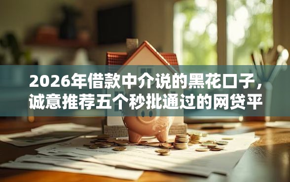 2026年借款中介说的黑花口子,诚意推荐五个秒批通过的网贷平台 2026年借款中介说的黑花口子,诚意推荐五个秒批通过的网贷平台