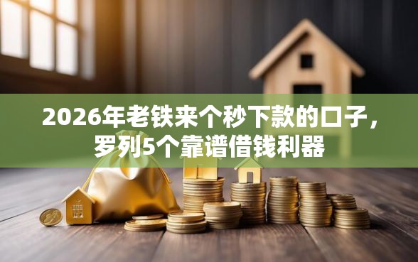 2026年老铁来个秒下款的口子，罗列5个靠谱借钱利器