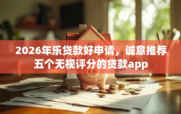 2026年乐贷款好申请，诚意推荐五个无视评分的贷款app