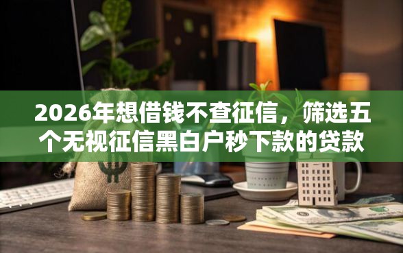 2026年想借钱不查征信，筛选五个无视征信黑白户秒下款的贷款