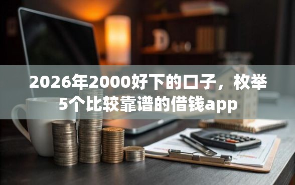 2026年2000好下的口子，枚举5个比较靠谱的借钱app