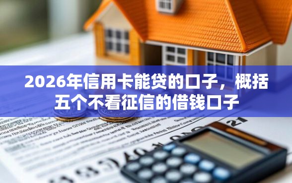 2026年信用卡能贷的口子，概括五个不看征信的借钱口子