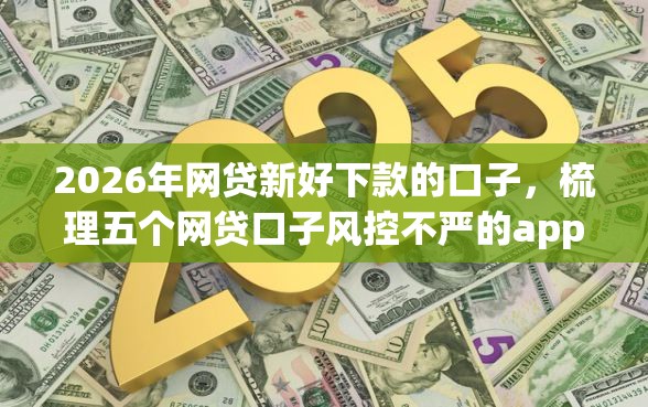 2026年网贷新好下款的口子，梳理五个网贷口子风控不严的app