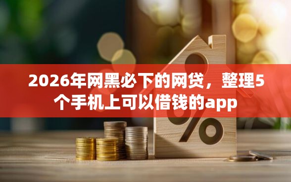 2026年网黑必下的网贷，整理5个手机上可以借钱的app