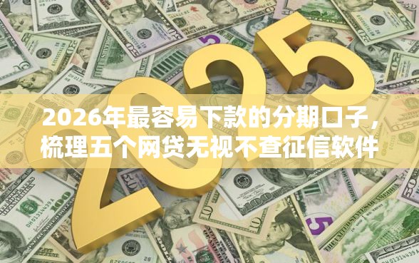 2026年最容易下款的分期口子，梳理五个网贷无视不查征信软件