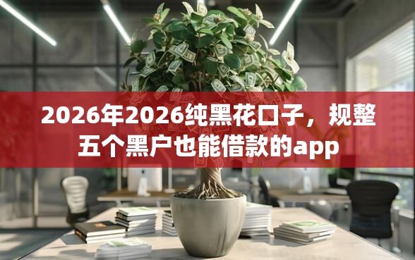 2026年2026纯黑花口子，规整五个黑户也能借款的app