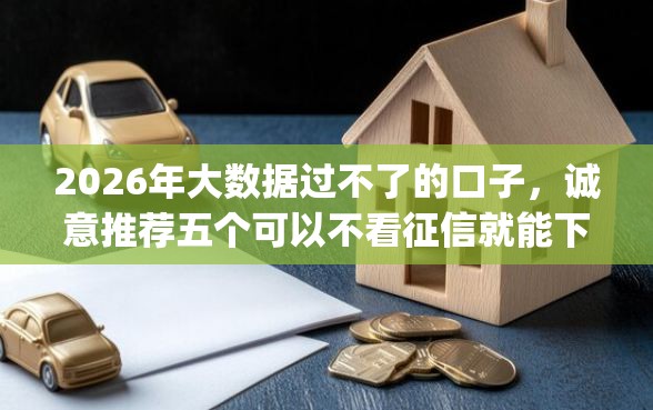 2026年大数据过不了的口子，诚意推荐五个可以不看征信就能下款的app
