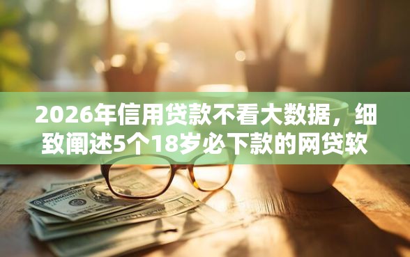 2026年信用贷款不看大数据,细致阐述5个18岁必下款的网贷软件 2026年信用贷款不看大数据,细致阐述5个18岁必下款的网贷软件