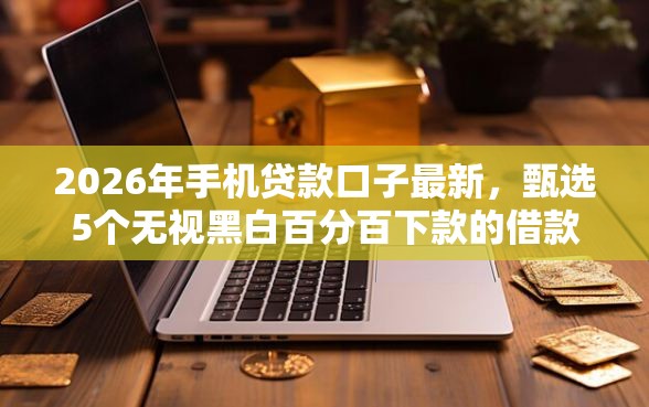 2026年手机贷款口子最新，甄选5个无视黑白百分百下款的借款软件