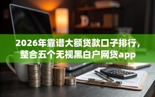 2026年靠谱大额贷款口子排行，整合五个无视黑白户网贷app
