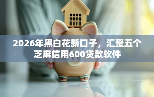 2026年黑白花新口子，汇整五个芝麻信用600贷款软件