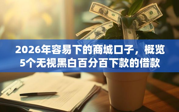 2026年容易下的商城口子，概览5个无视黑白百分百下款的借款app