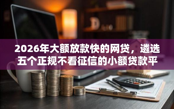 2026年大额放款快的网贷，遴选五个正规不看征信的小额贷款平台