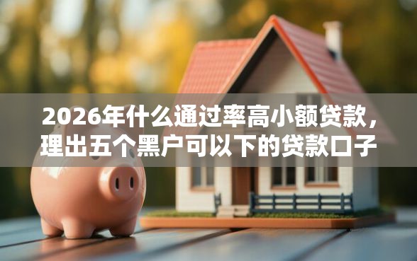 2026年什么通过率高小额贷款，理出五个黑户可以下的贷款口子