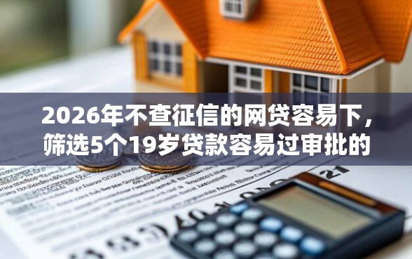 2026年不查征信的网贷容易下，筛选5个19岁贷款容易过审批的口子