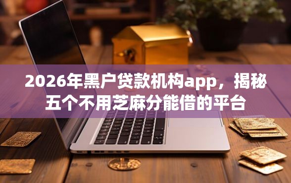 2026年黑户贷款机构app，揭秘五个不用芝麻分能借的平台