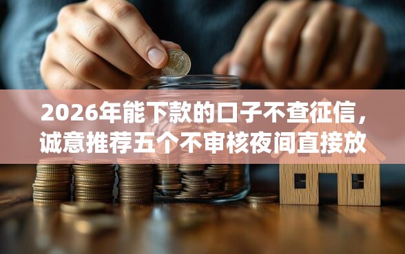 2026年能下款的口子不查征信，诚意推荐五个不审核夜间直接放款的网贷app