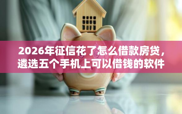 2026年征信花了怎么借款房贷，遴选五个手机上可以借钱的软件