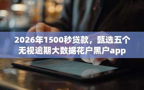 2026年1500秒贷款，甄选五个无视逾期大数据花户黑户app
