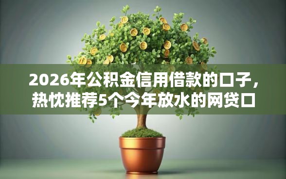2026年公积金信用借款的口子，热忱推荐5个今年放水的网贷口子