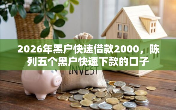 2026年黑户快速借款2000，陈列五个黑户快速下款的口子