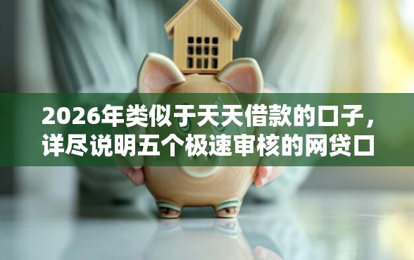 2026年类似于天天借款的口子，详尽说明五个极速审核的网贷口子