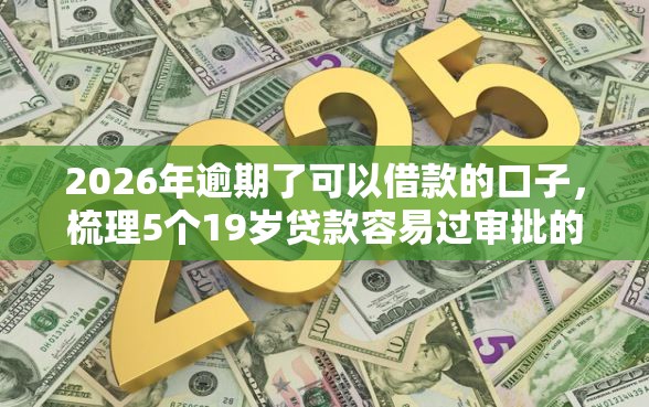 2026年逾期了可以借款的口子，梳理5个19岁贷款容易过审批的软件