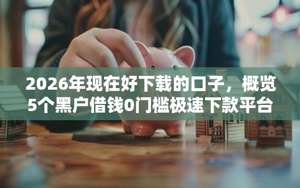 2026年现在好下载的口子，概览5个黑户借钱0门槛极速下款平台
