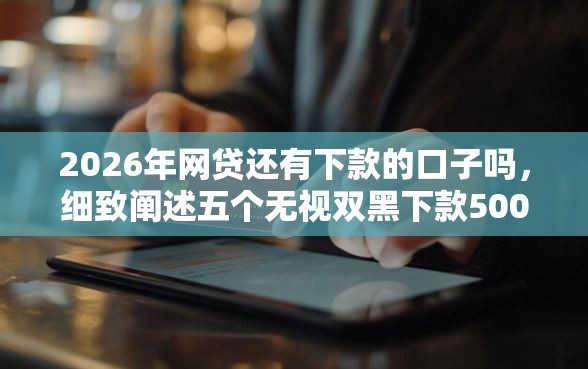 2026年网贷还有下款的口子吗，细致阐述五个无视双黑下款5000的口子