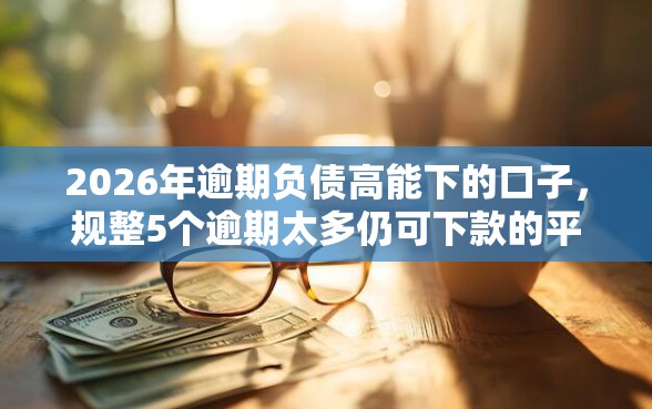 2026年逾期负债高能下的口子，规整5个逾期太多仍可下款的平台