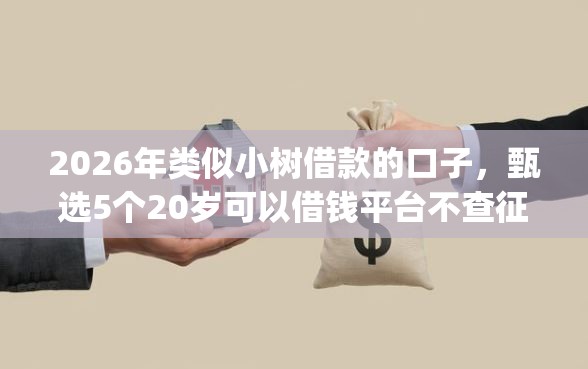 2026年类似小树借款的口子，甄选5个20岁可以借钱平台不查征信的app