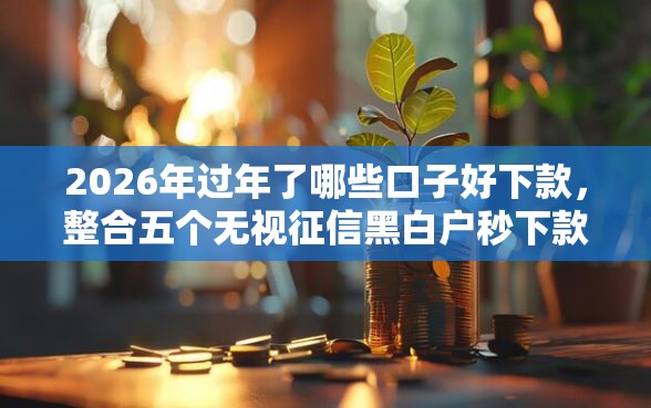 2026年过年了哪些口子好下款，整合五个无视征信黑白户秒下款的贷款